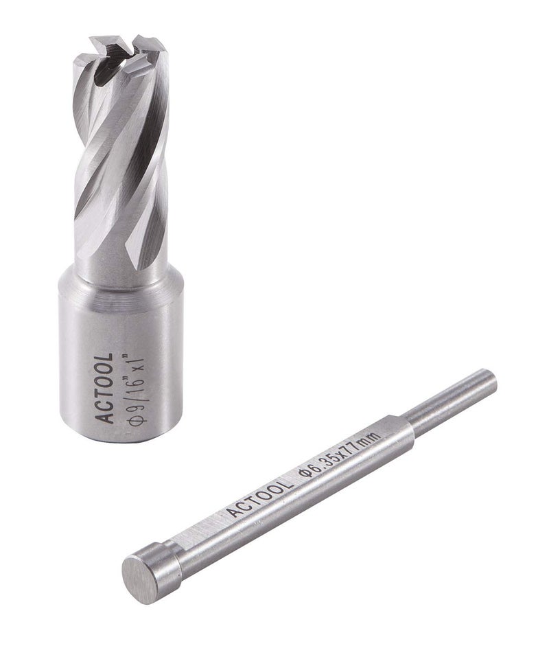 ACTOOL 9/16" Diameter Ã— 1" Depth of Cut HSS ANNULAR Cutter with 3/4'' Weldon Shank - Image 5